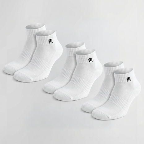 RAZO White Socks - 3 Pairs