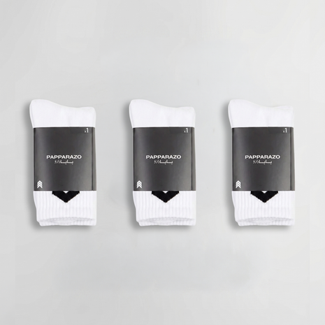 RAZO White Socks - 3 Pairs